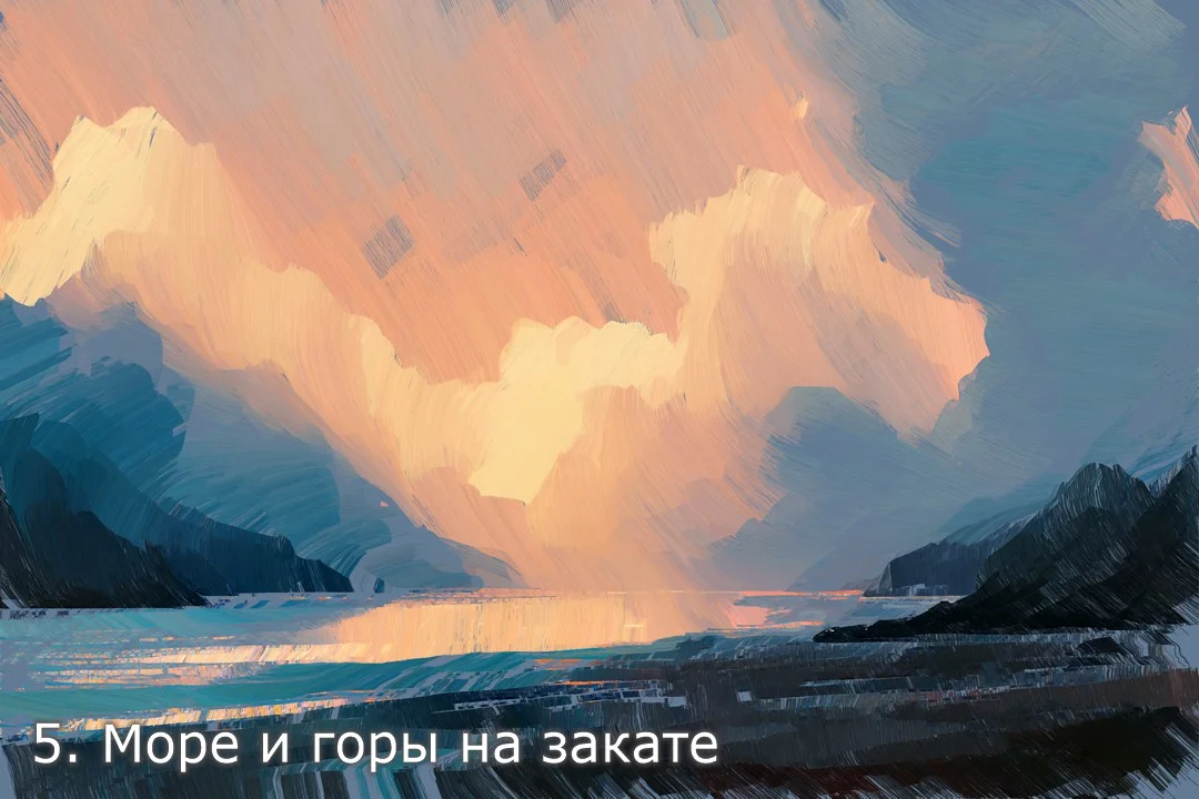 Горные пейзажи Авторские картины для печати - миниатюра 9