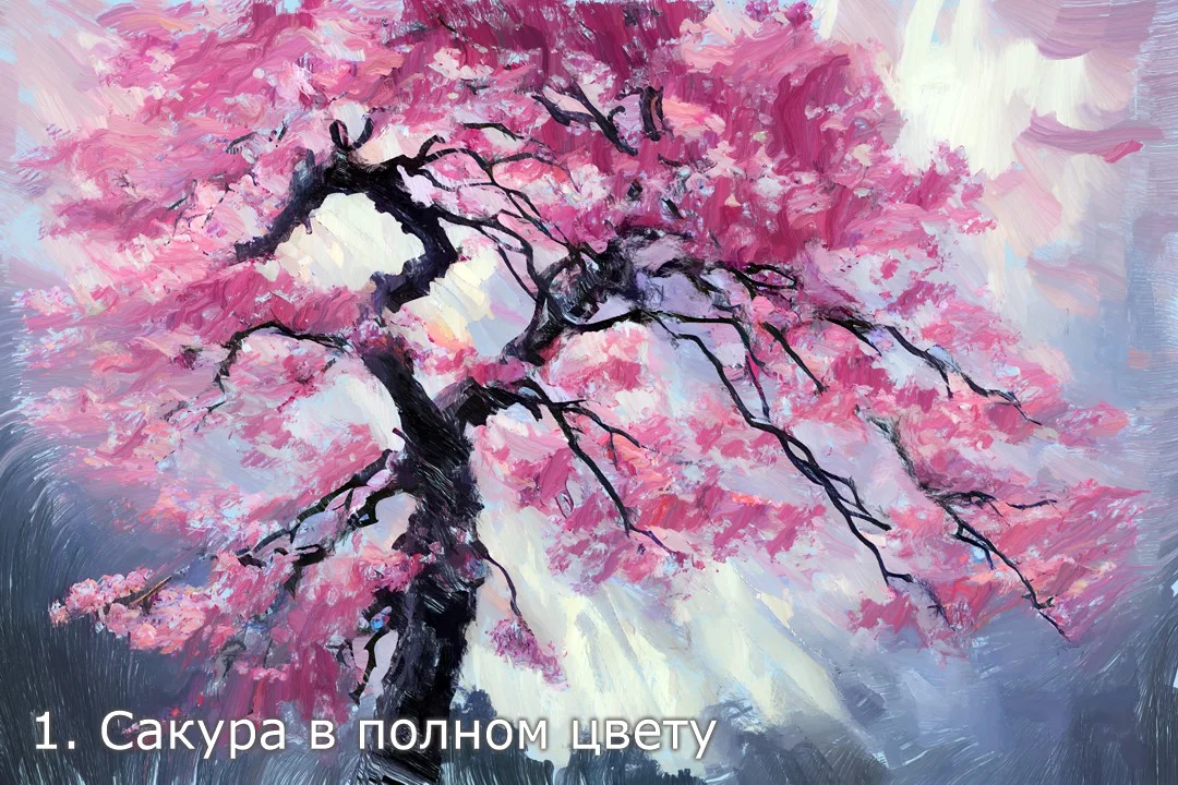 Цвет Сакуры Пейзажи Авторские картины для печати - изображение 1