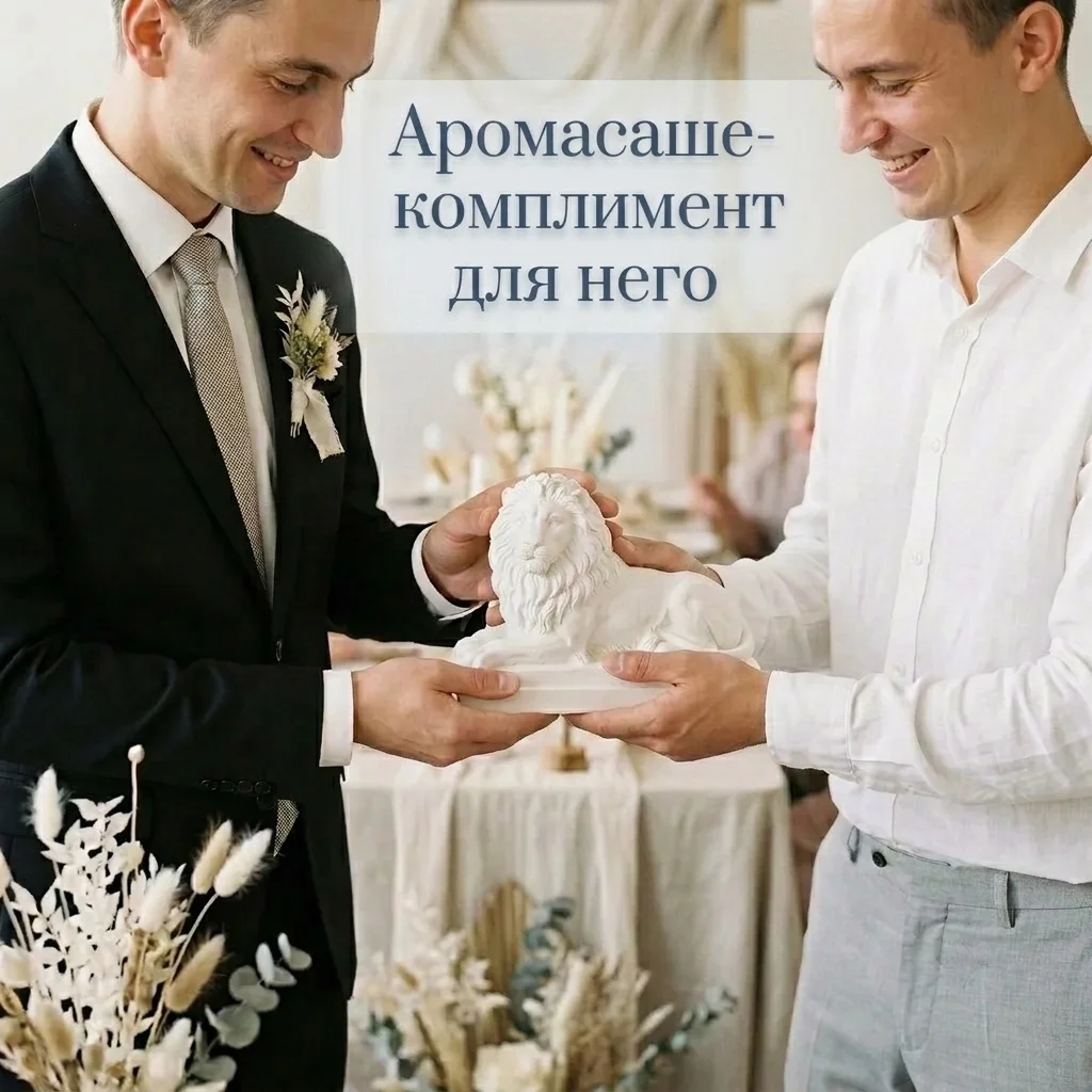 Свадебный комплимент / Аромасаше из гипса - миниатюра 2