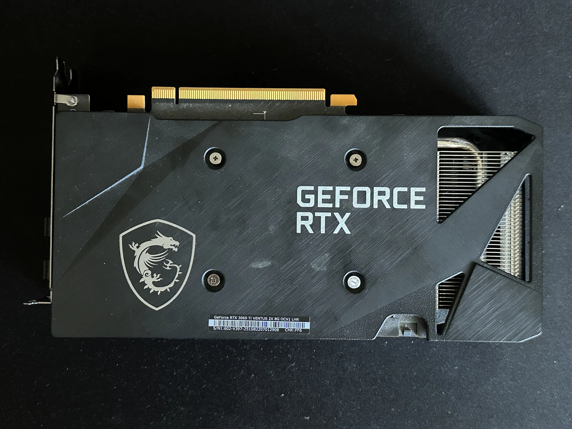 Видеокарта MSI NVIDIA GeForce RTX 3060Ti - миниатюра 3