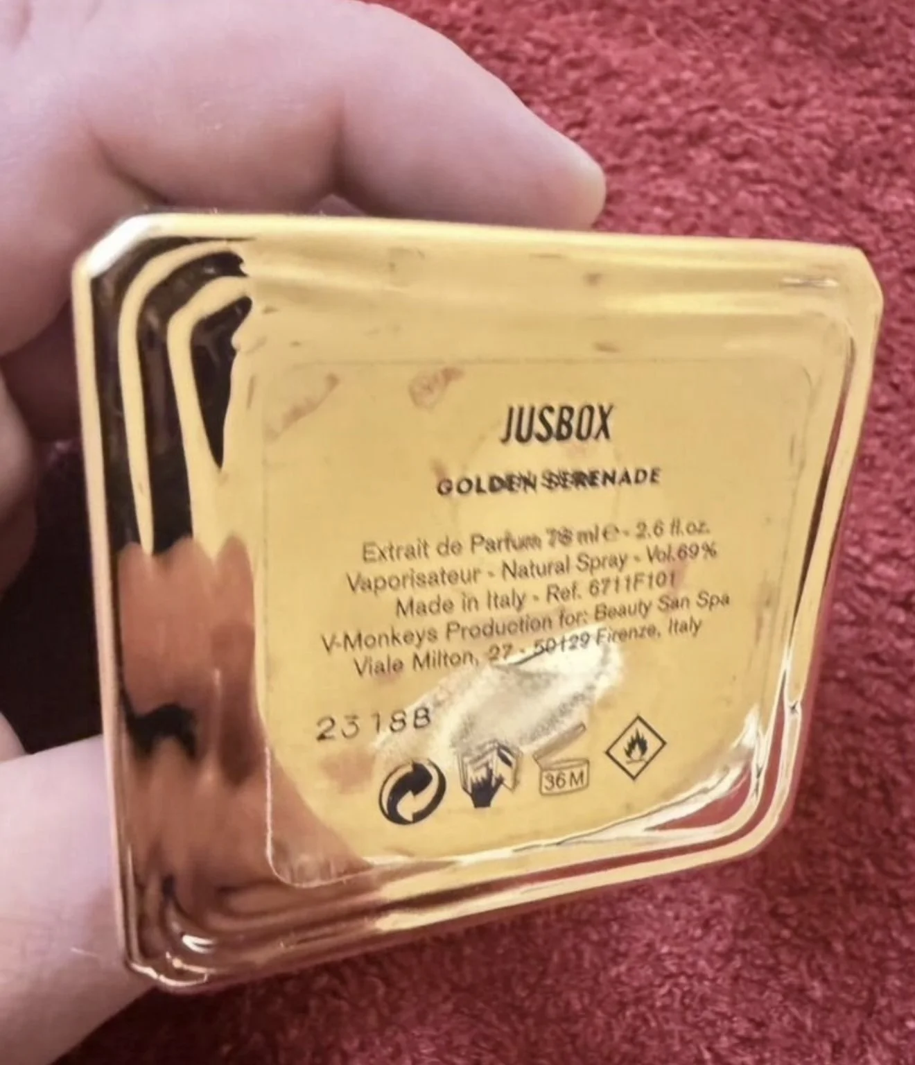 Духи Jusbox Golden Serenade (Италия) - миниатюра 3