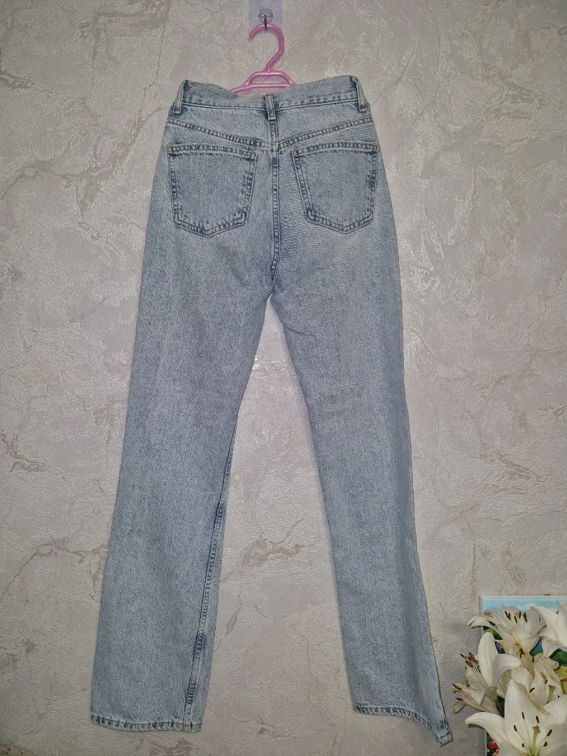 Джинсы турецкие хлопковые MANGO Matilda светлые - миниатюра 5