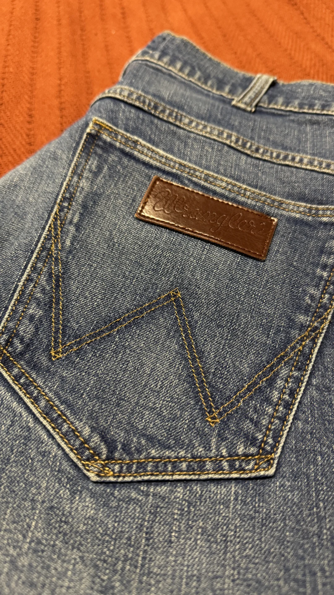 Джинсы мужские wrangler slim tapered 33/30 - миниатюра 7