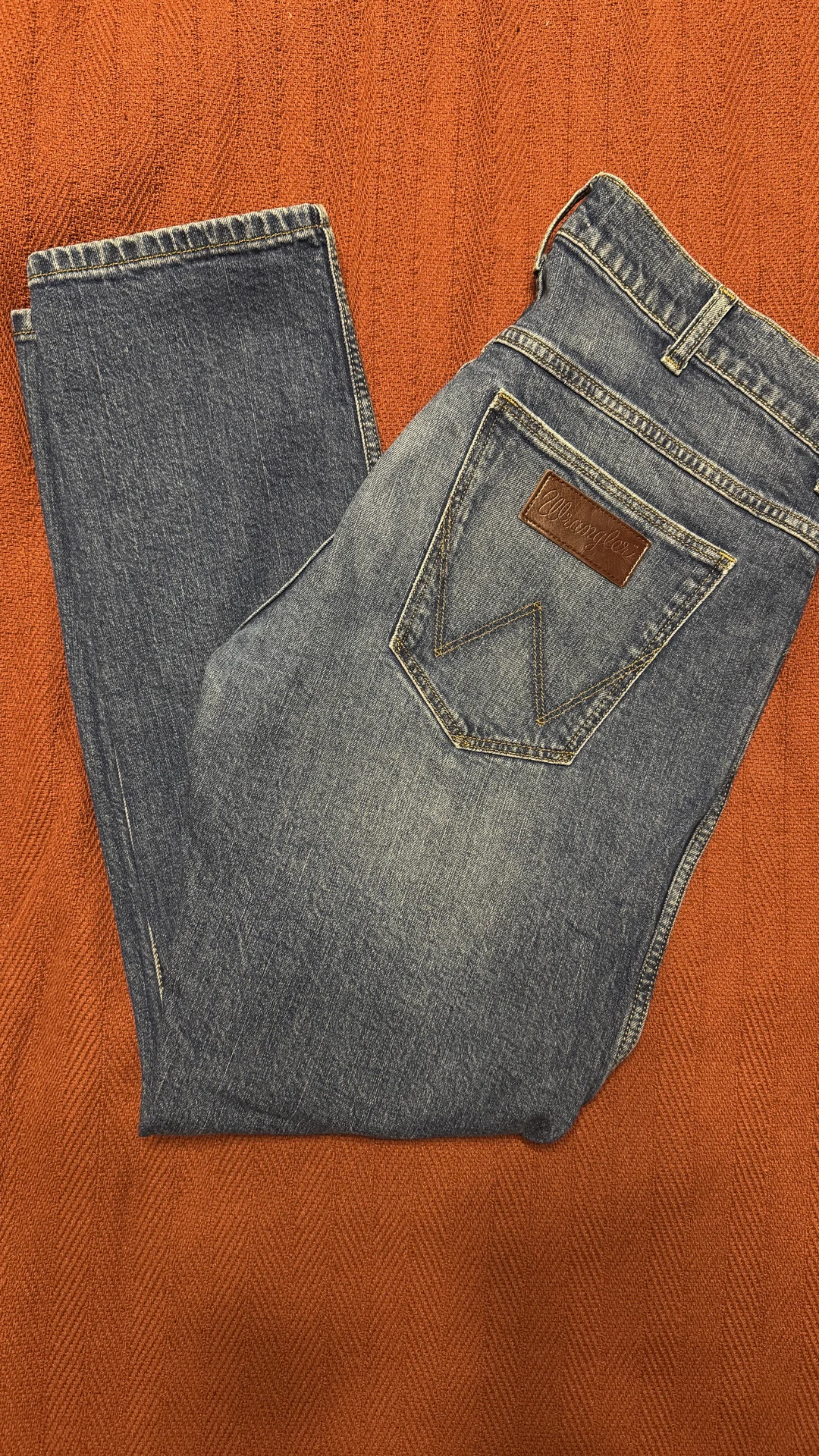 Джинсы мужские wrangler slim tapered 33/30 - миниатюра 9