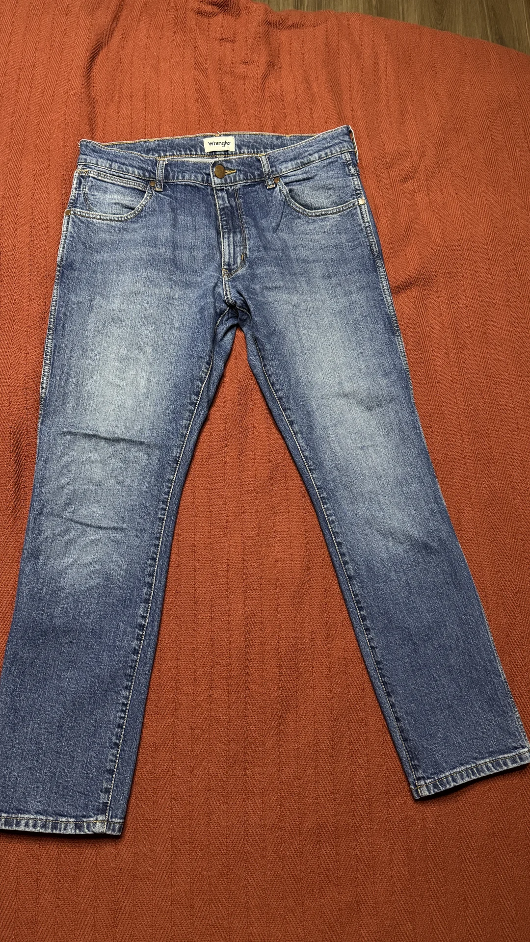 Джинсы мужские wrangler slim tapered 33/30 - миниатюра 10