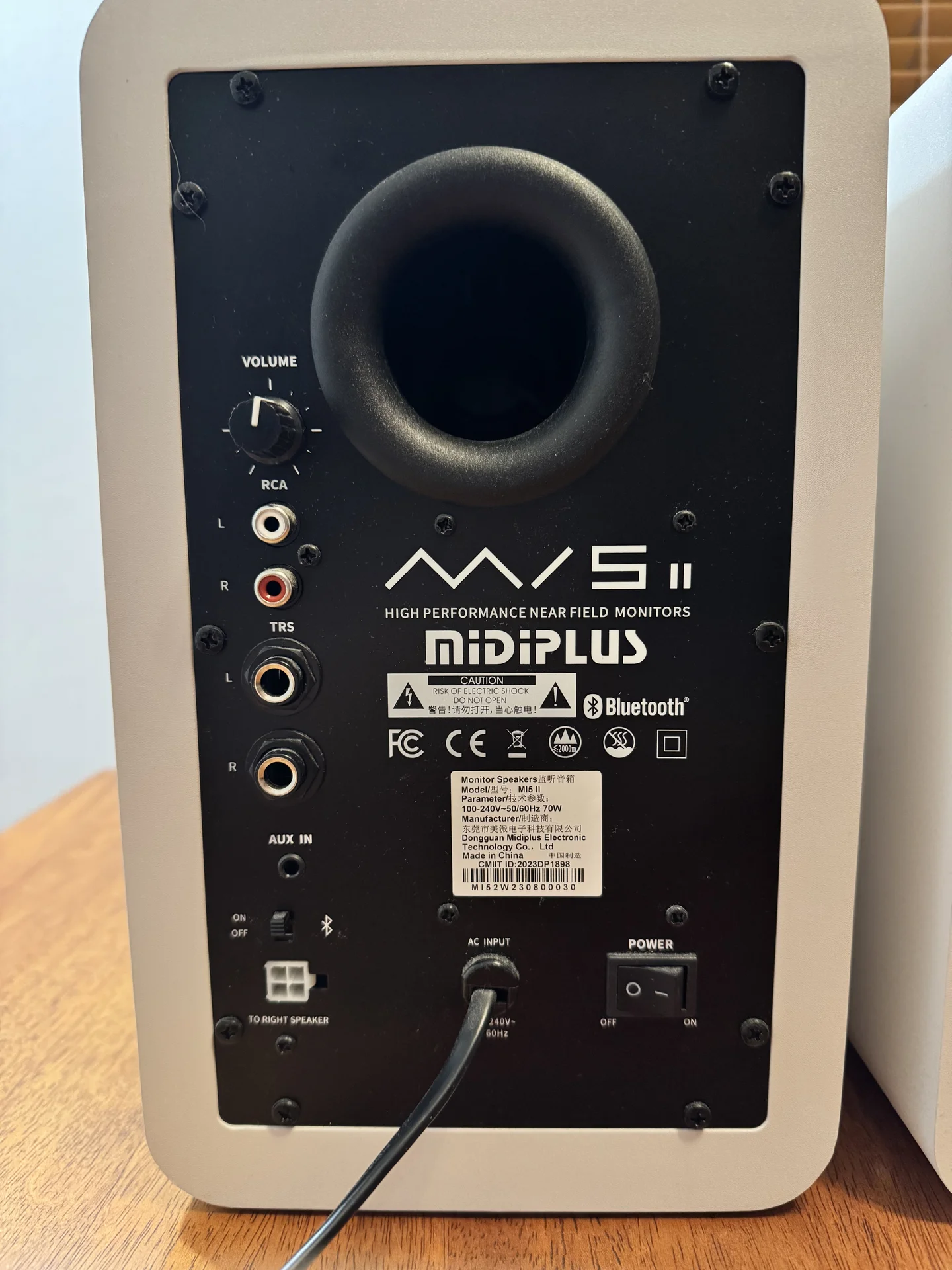 Студийные мониторы Midiplus MI5 II (White), 2 шт - миниатюра 7