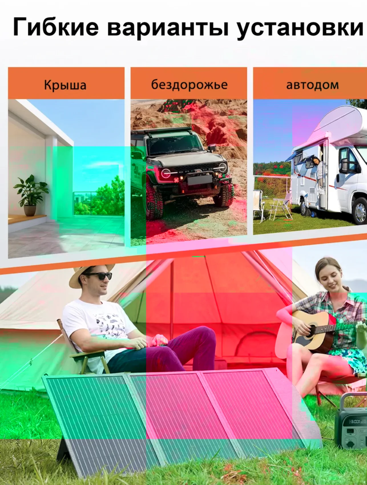 расклодная солнечная панель 100w - миниатюра 4