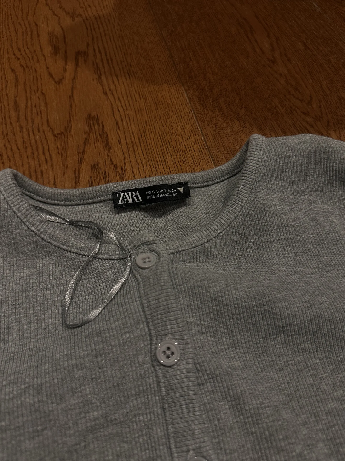 кроп топ с длинными рукавами Zara - миниатюра 2