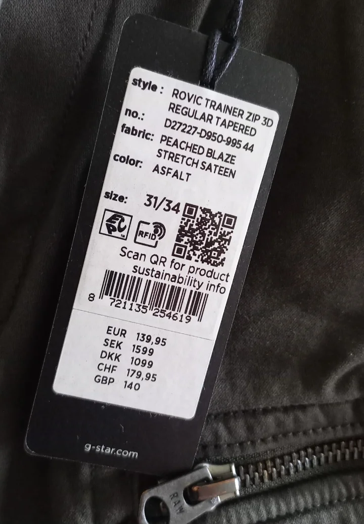 Брюки карго G-star Rovic Zip 3D - миниатюра 5
