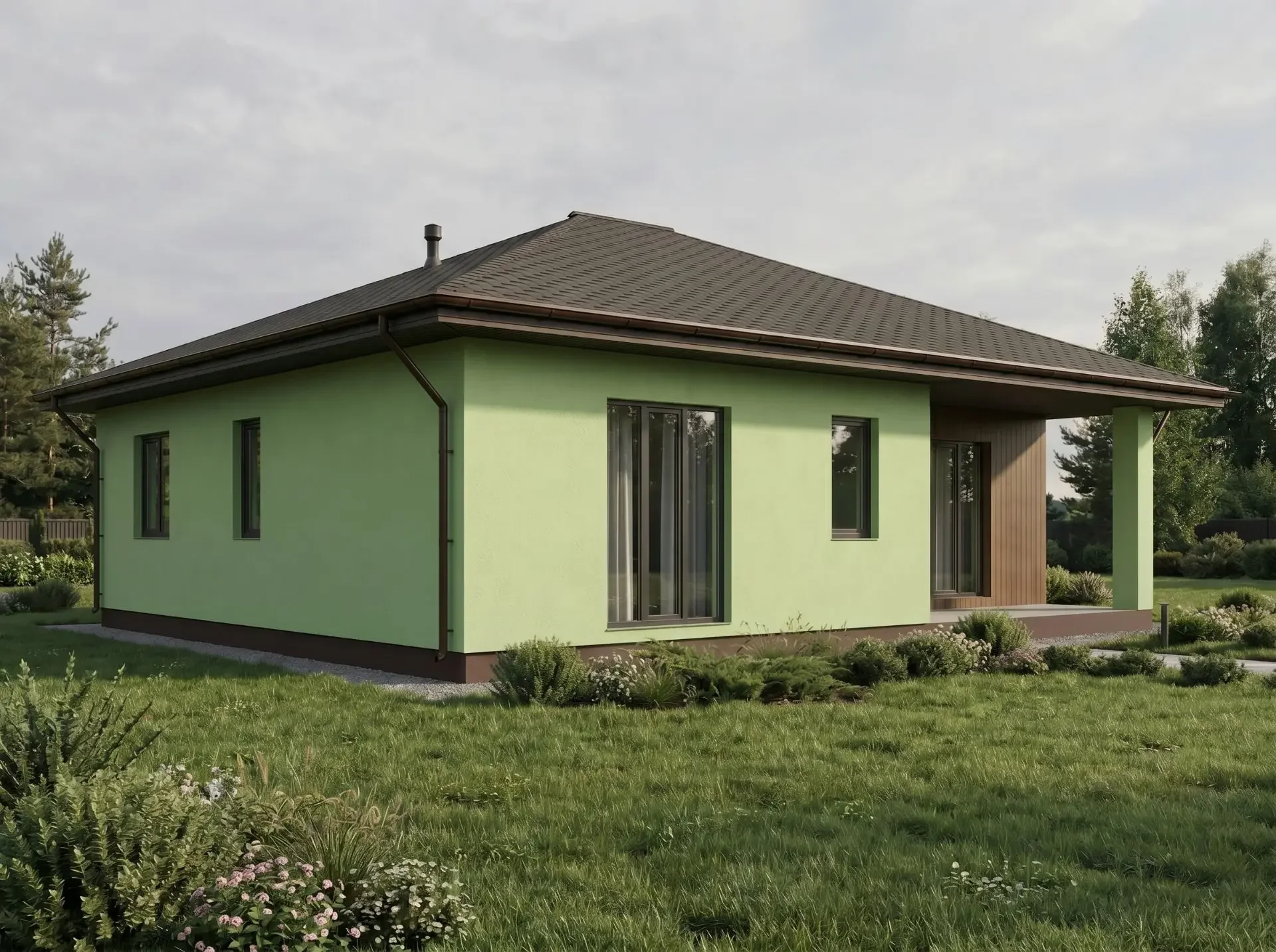 Дом «Тайри» 111 м² на участке 7.5 сот. — место для ваших традиций 🏡