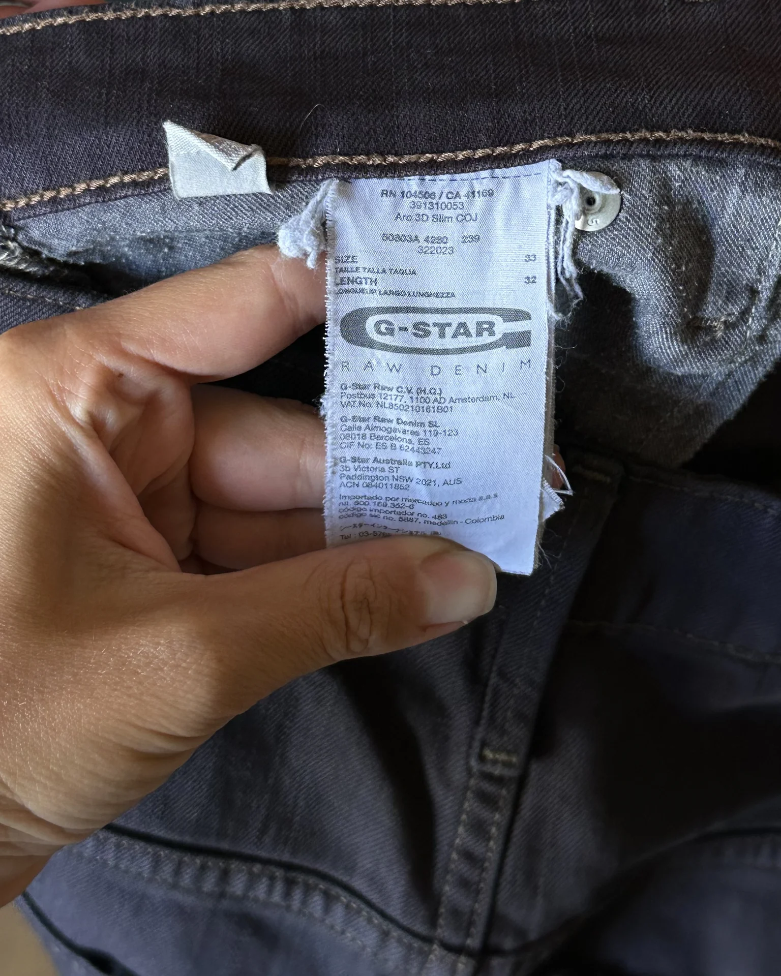 Мужские джинсы G-Star RAW GS01 редкий цвет - миниатюра 5