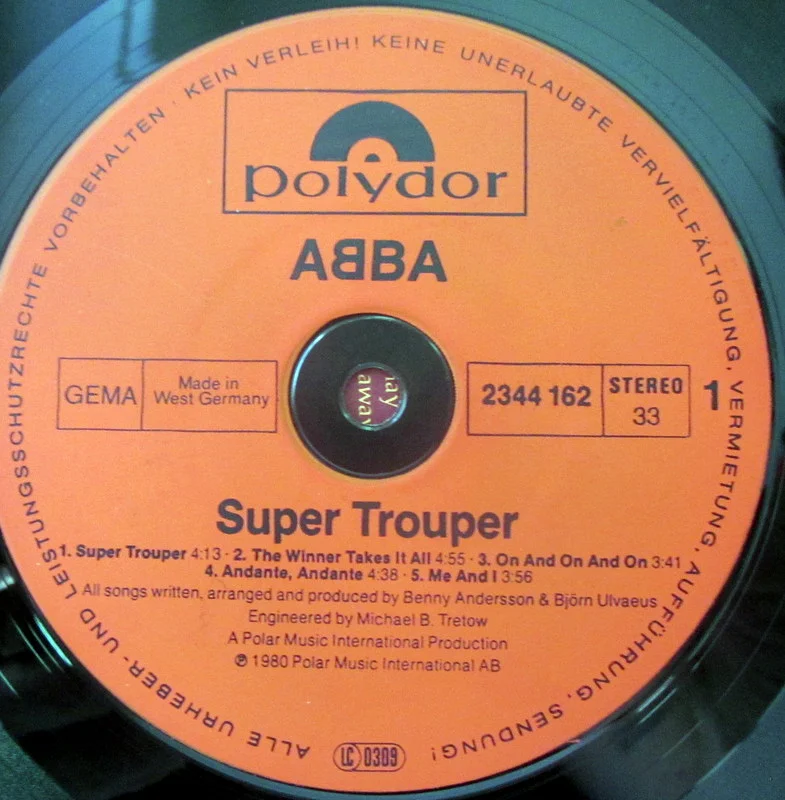 Abba Super Trouper 1982 Germany - миниатюра 4