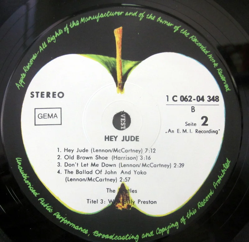 Beatles, The	Hey Jude	1970(original)	Apple		Germany - миниатюра 3