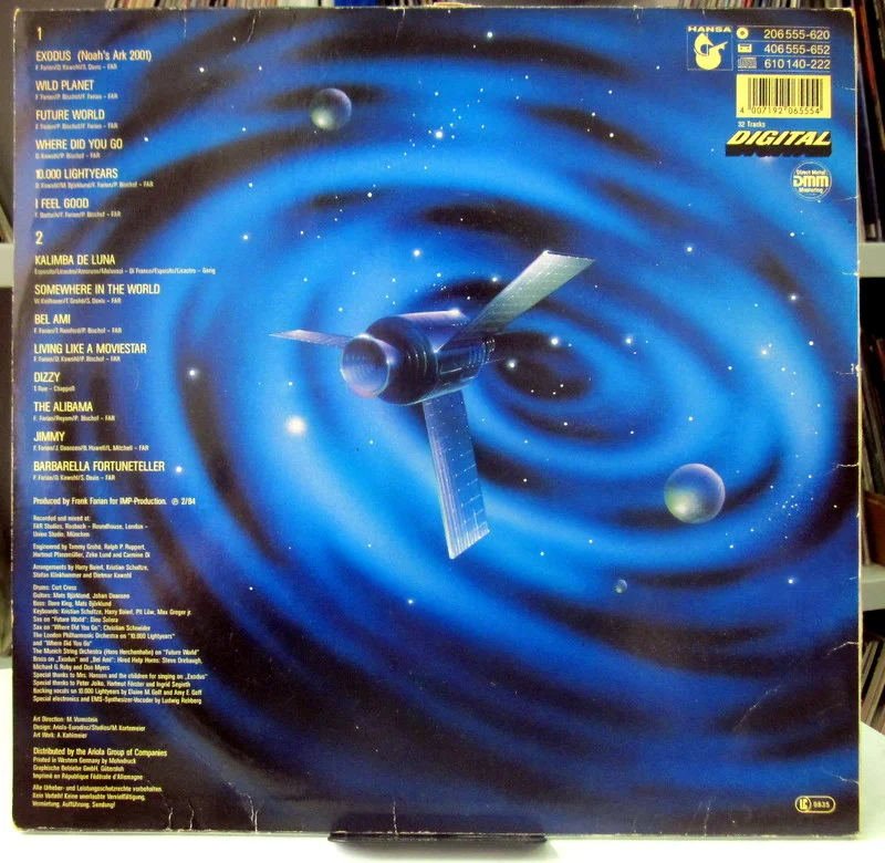 Boney M. 10.000 Lightyears(Incl. Kalimba De Luna) 1984 Hansa Germany - миниатюра 2