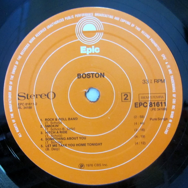Boston 1976(1st press) Holland - миниатюра 3