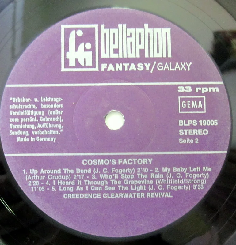 Creedence Clearwater Revival Cosmo's Factory(lam) 1970(original) Germany - миниатюра 4
