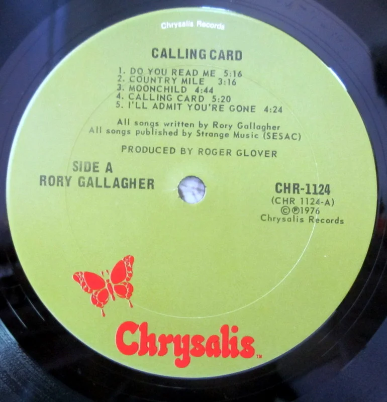 Gallagher, Rory Calling Card 1976(1st press) US - миниатюра 5