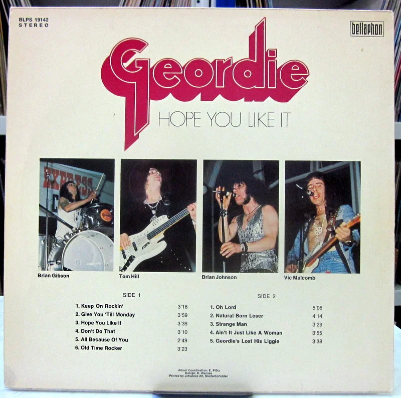 Geordie Hope You Like It(lam) 1973(1st press) Germany - миниатюра 2