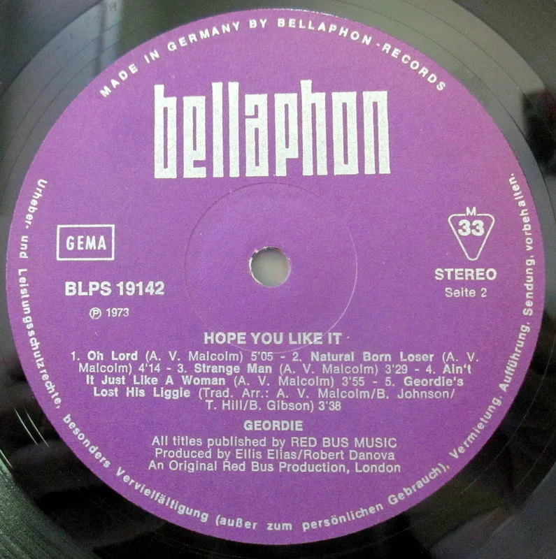 Geordie Hope You Like It(lam) 1973(1st press) Germany - миниатюра 3