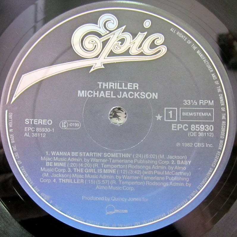 Jackson, Michael	Thriller	1982		Holland - миниатюра 6