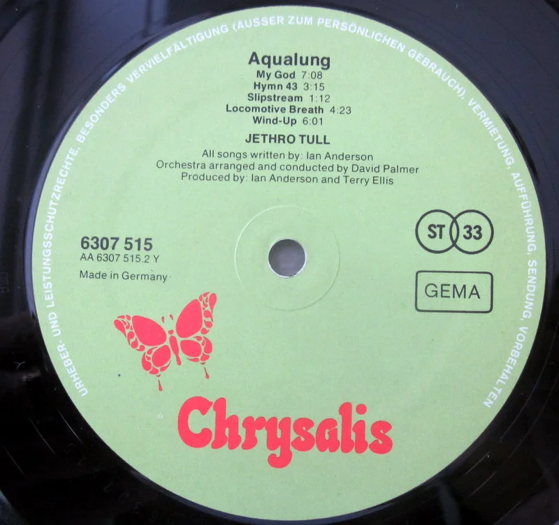 Jethro Tull	Aqualung(texture cover)	1971	Germany - миниатюра 4