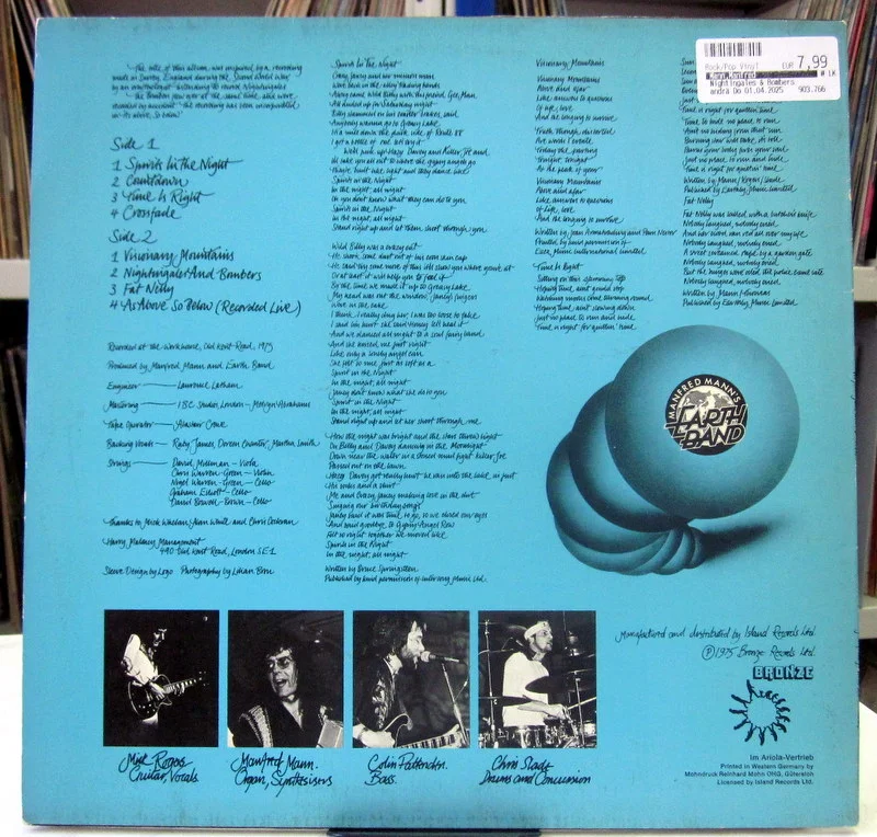 Manfred Mann's Earth Band Nightingales & Bombers 1975(1st press) Germany - миниатюра 2