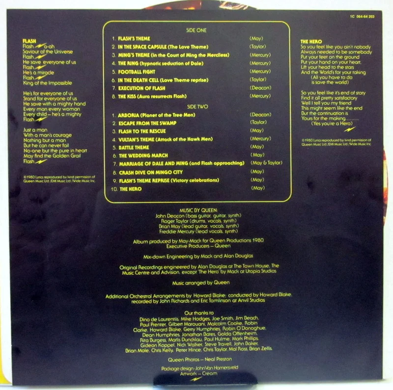 Queen	Flash Gordon	1980(1st press)		Germany - миниатюра 6