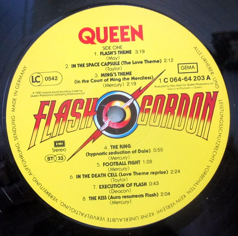 Queen	Flash Gordon	1980(1st press)		Germany - миниатюра 7