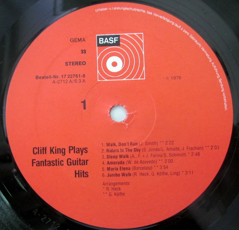 Ricky King Ricky King Plays Fantastic Guitar Hits 1976 Germany - миниатюра 3