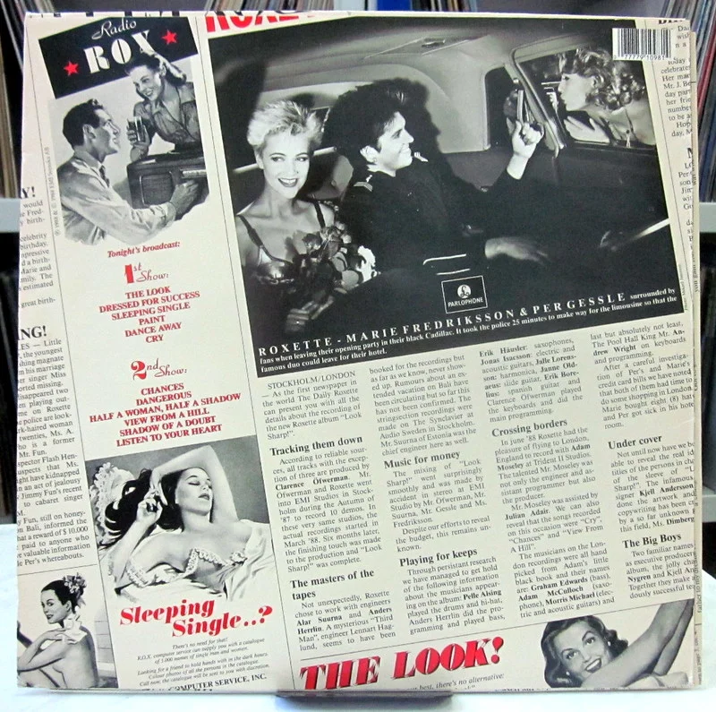Roxette	Look Sharp!	1988(1st press)	Sweden - миниатюра 2