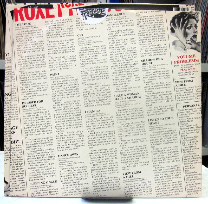 Roxette	Look Sharp!	1988(1st press)	Sweden - миниатюра 3