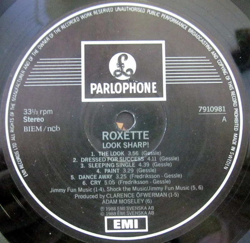 Roxette	Look Sharp!	1988(1st press)	Sweden - миниатюра 5