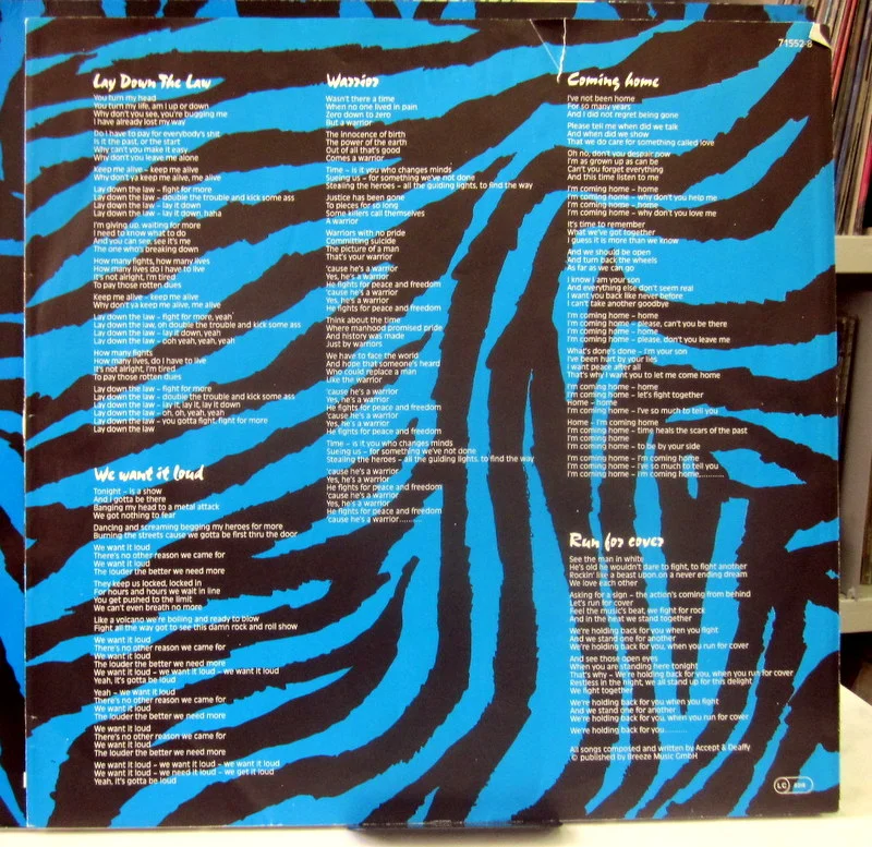 U.D.O. 	Animal House	1987(original)		Germany - миниатюра 4