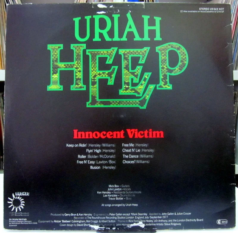 Uriah Heep Innocent Victim 1977(1st press) Germany - миниатюра 2