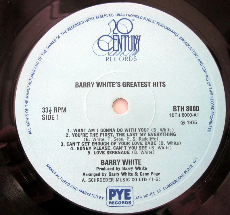 White, Barry	Greatest Hits	1975		UK - миниатюра 3
