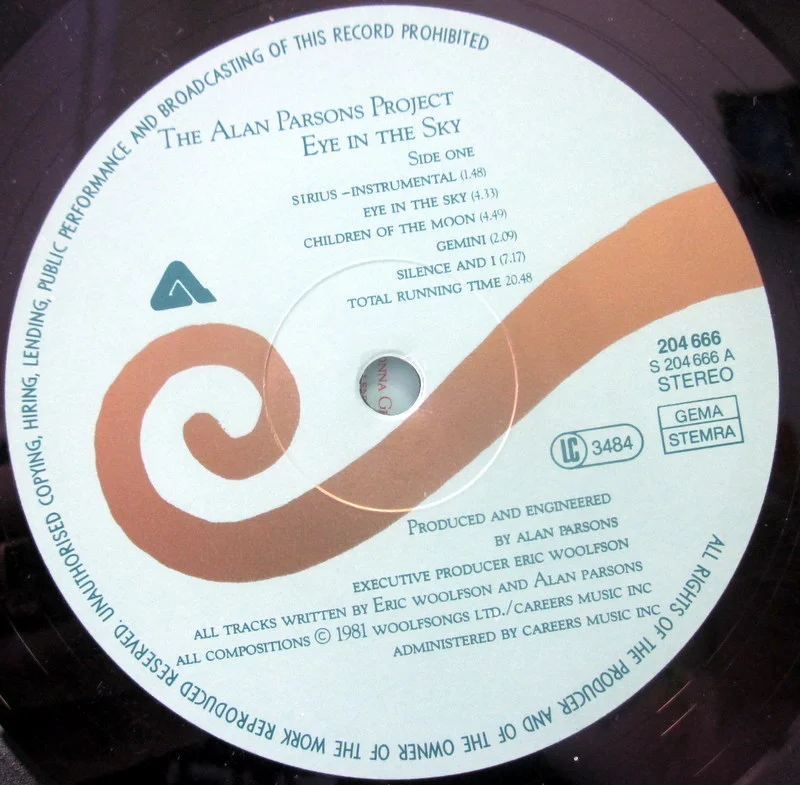 Alan Parsons Project, The Eye In The Sky 1982 Germany - миниатюра 5