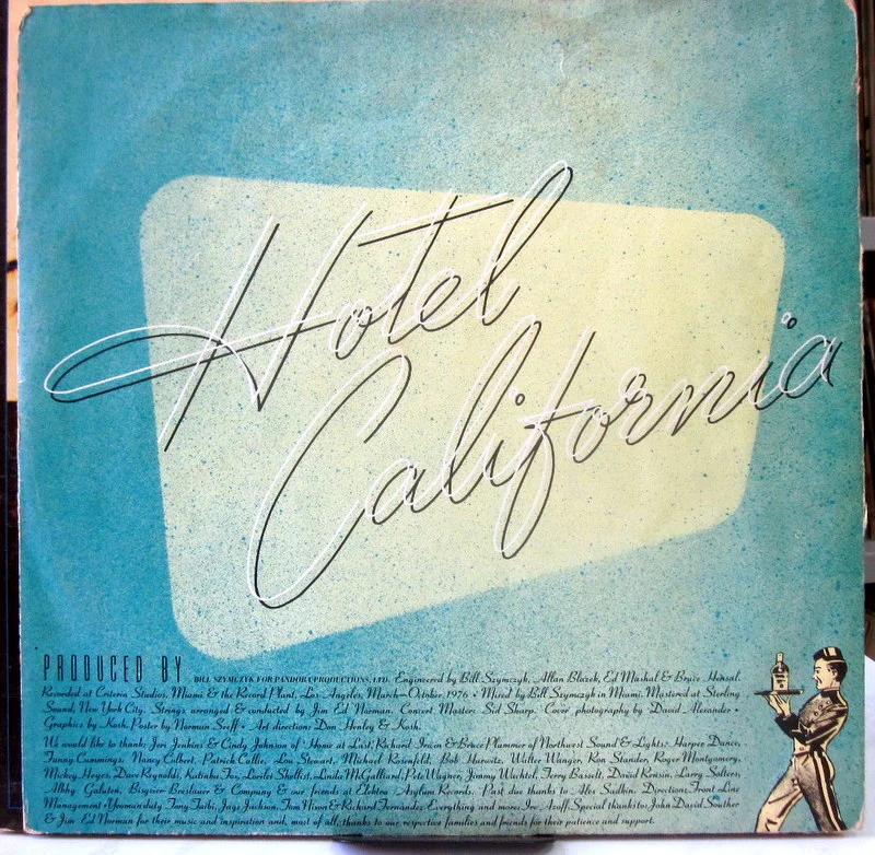 Eagles Hotel California 1976 UK - миниатюра 5