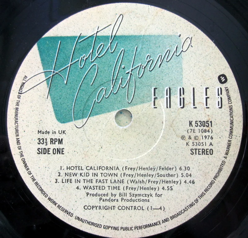 Eagles Hotel California 1976 UK - миниатюра 6