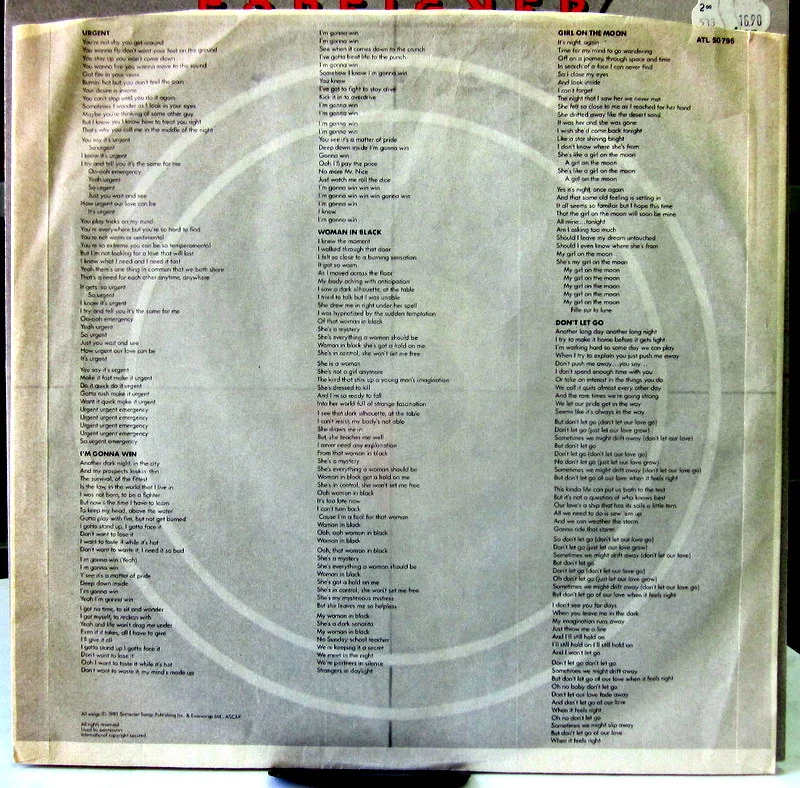 Foreigner 4 1981 Germany - миниатюра 3