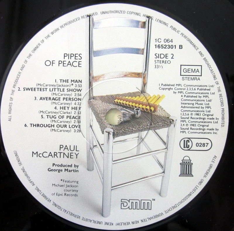 McCartney, Paul Pipes Of Peace 1983 Germany - миниатюра 7
