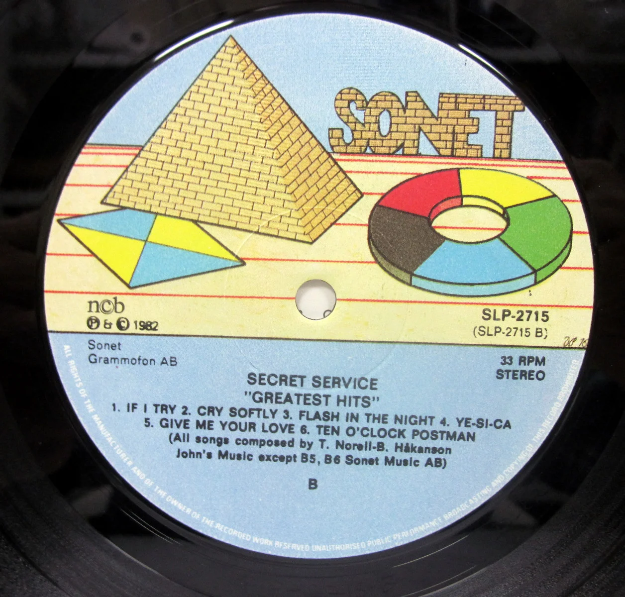 Secret Service	Greatest Hits	1982	Sonet		Sweden - миниатюра 5