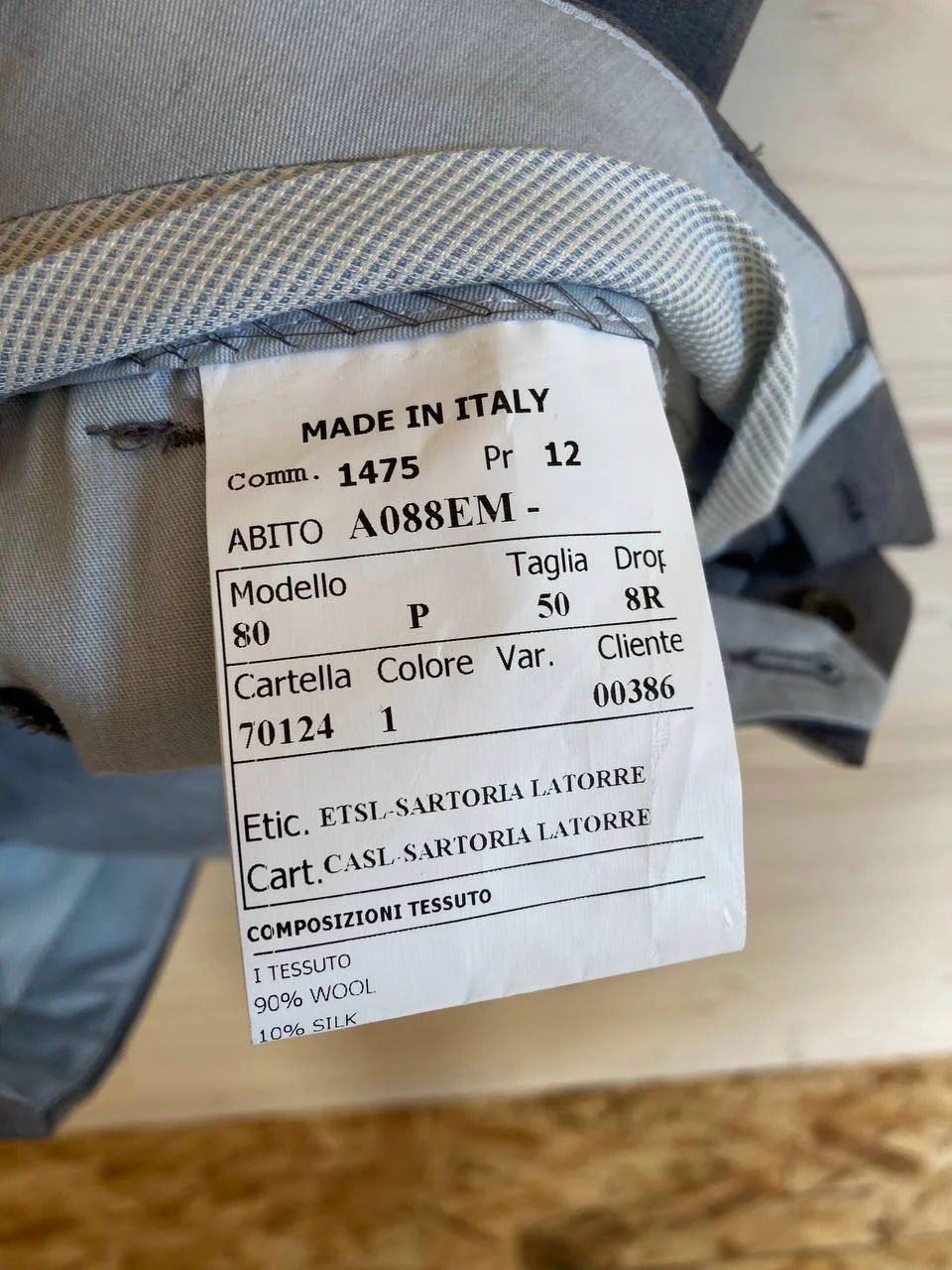 Костюм Sartoria Latorre, ткань Loro Piana - миниатюра 4