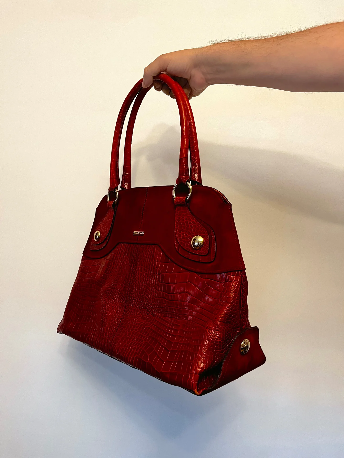 Сумка Max Mara. Кожа + замша - миниатюра 2