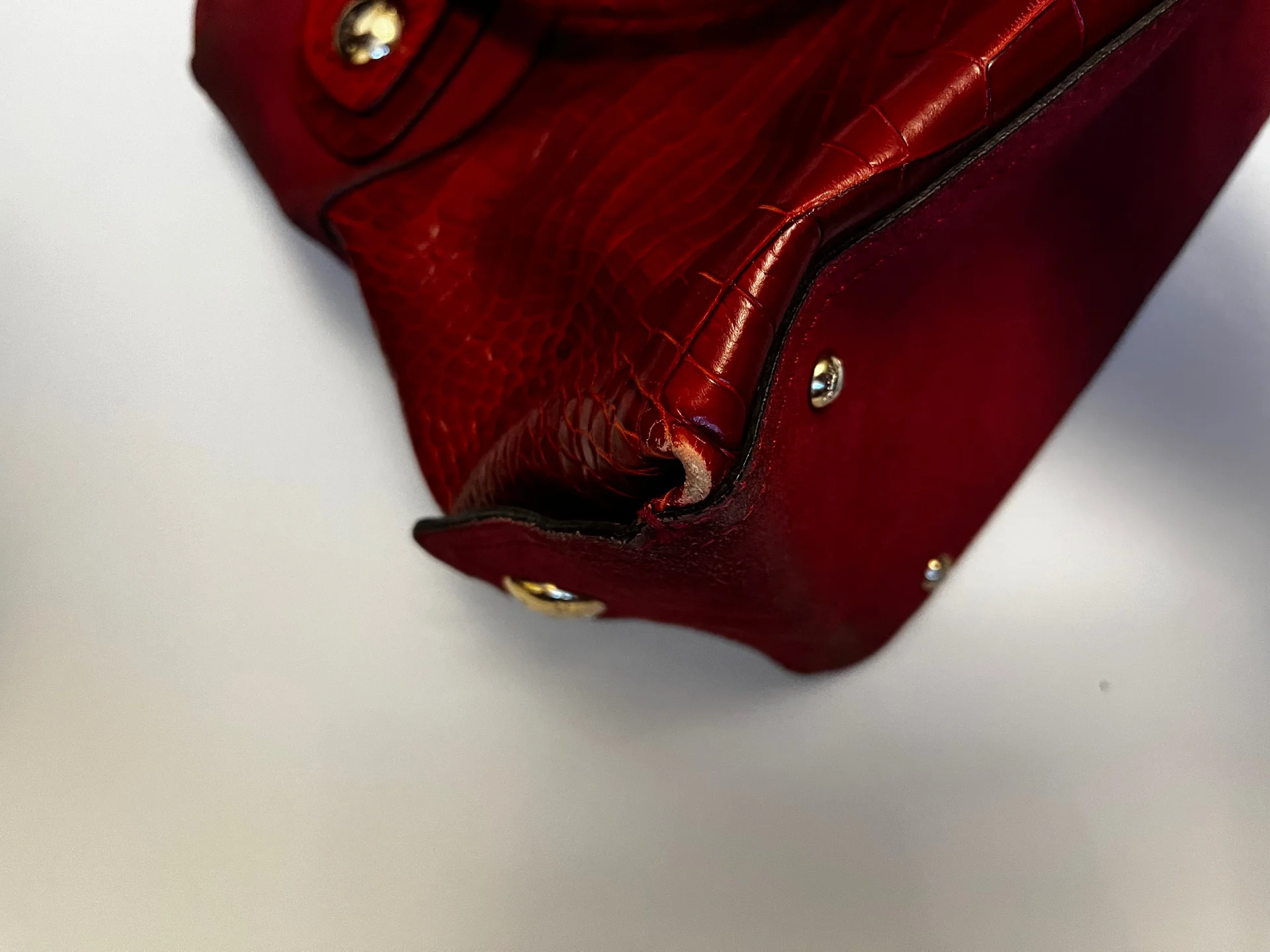 Сумка Max Mara. Кожа + замша - миниатюра 8