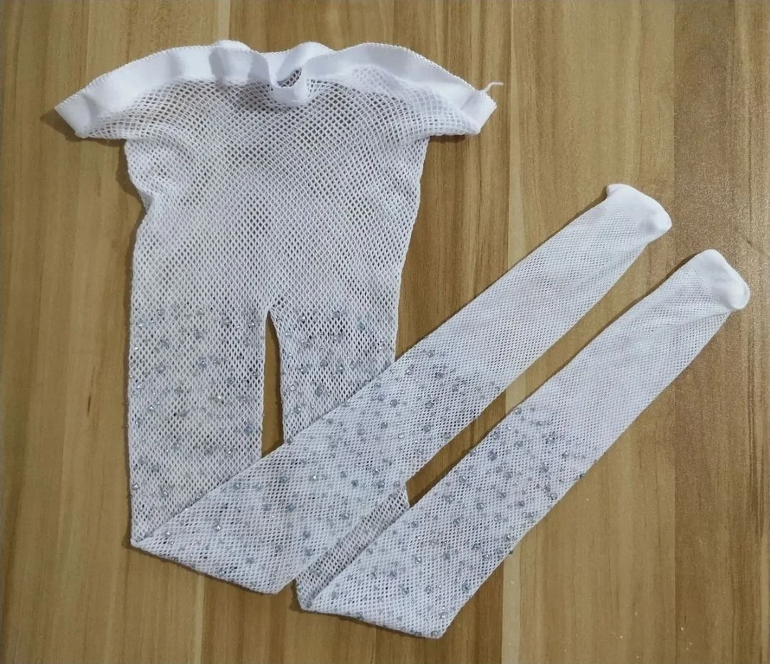 новые белые колготки со стразами детские 3-6 лет - миниатюра 2