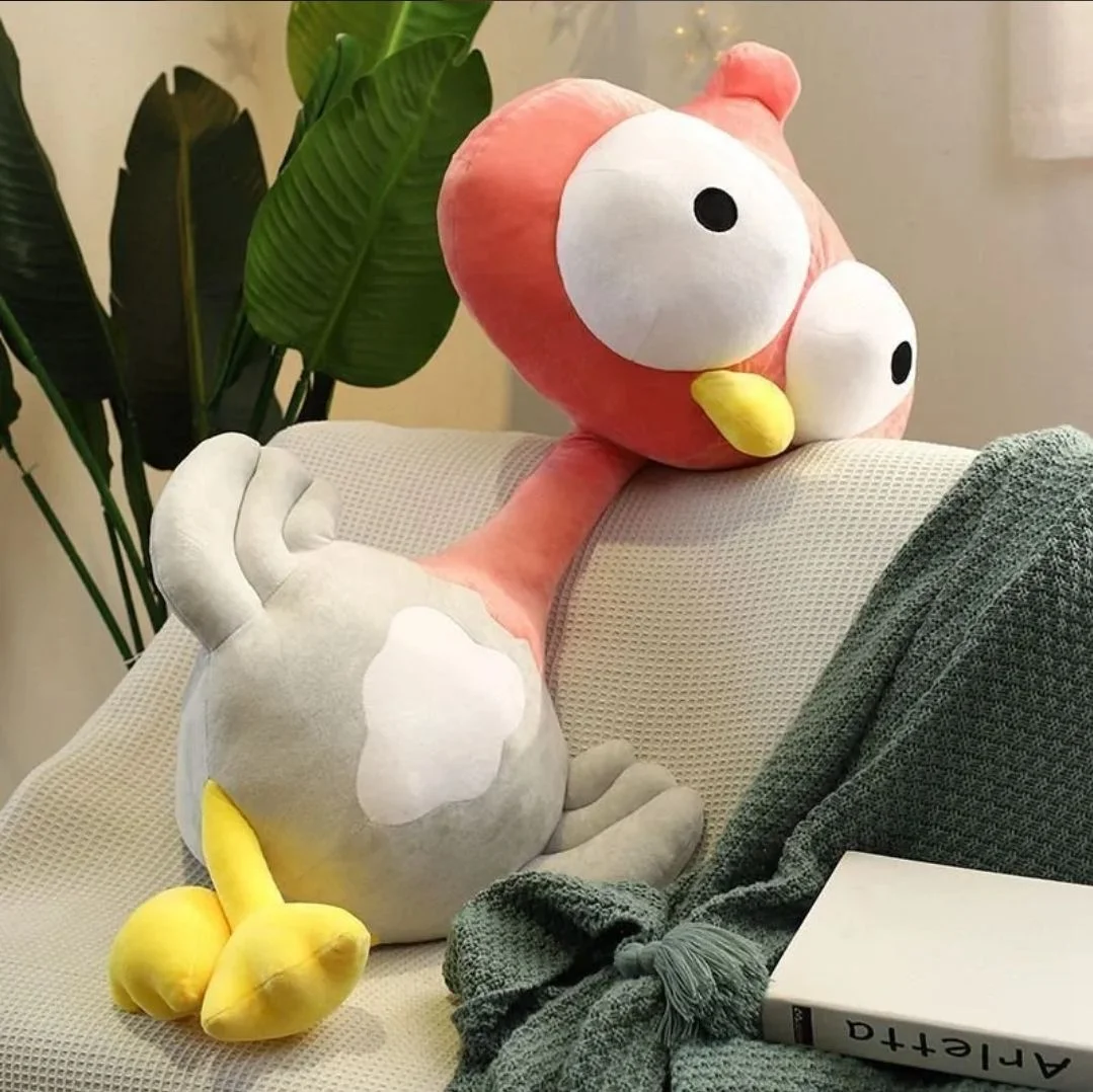 новая мягкая игрушка курица с большими глазам - миниатюра 2