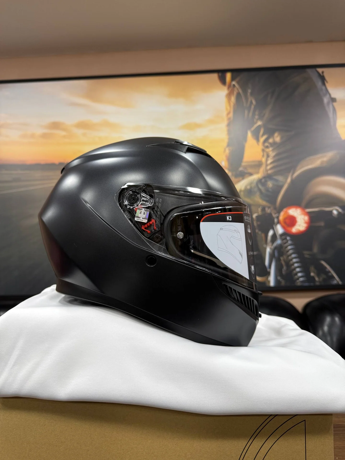 AGV K3 Matt Black M (57-58) E2206 - миниатюра 2