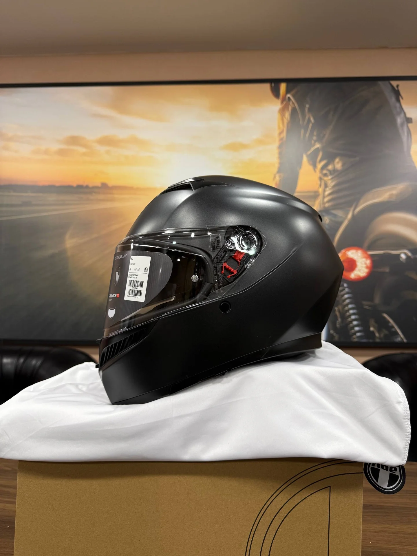 AGV K3 Matt Black M (57-58) E2206 - миниатюра 3