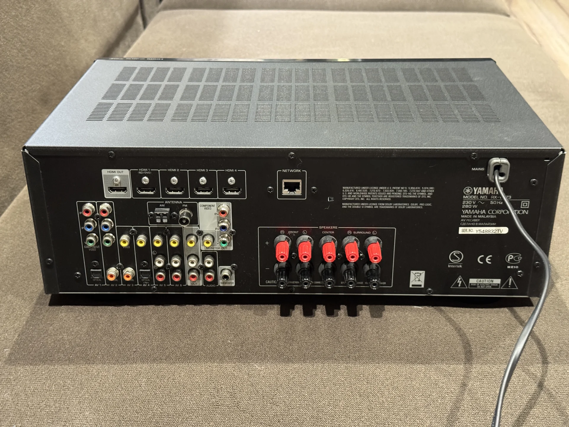 ресивер yamaha rx v 473 - миниатюра 2
