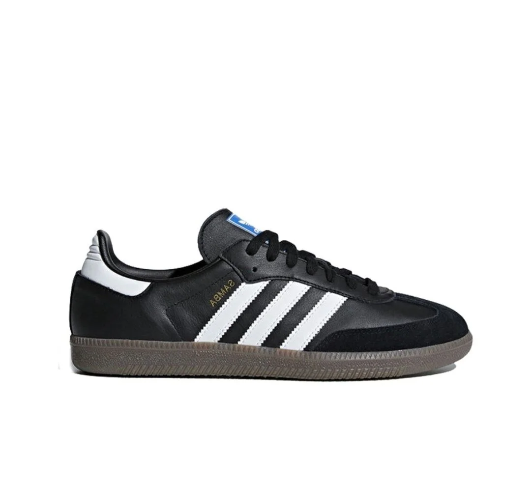 Кроссовки / Кеды Adidas Samba OG Black White Gum оригинал Poizon EU39